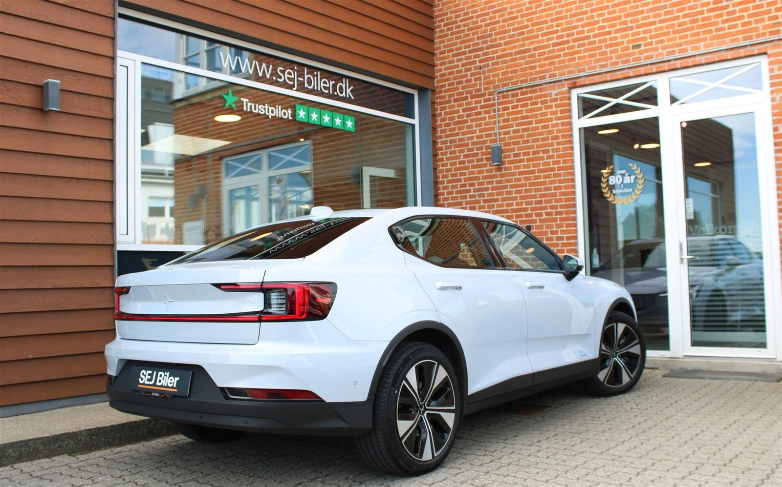 Hvid Polestar 2 fra 2024