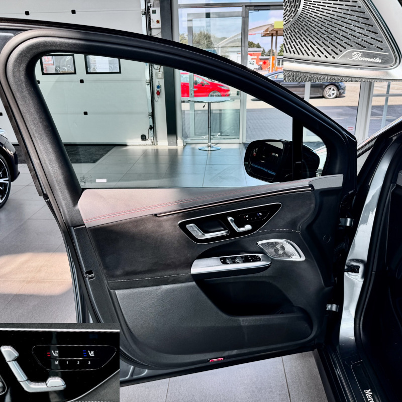 Grå Mercedes EQE350 SUV fra 2024