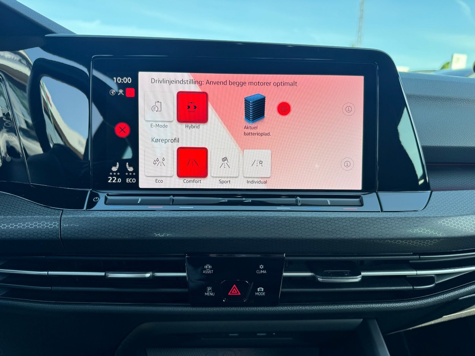 Hvid VW Golf VIII fra 2020