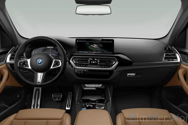 Grå BMW iX3 fra 2023