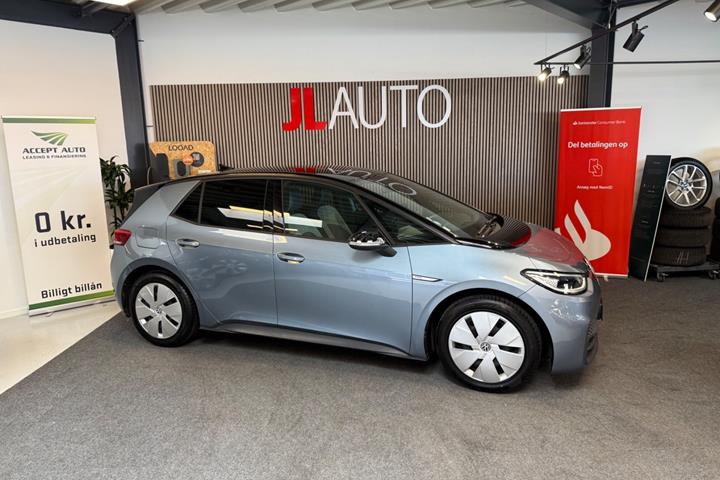 Blå VW ID.3 fra 2021