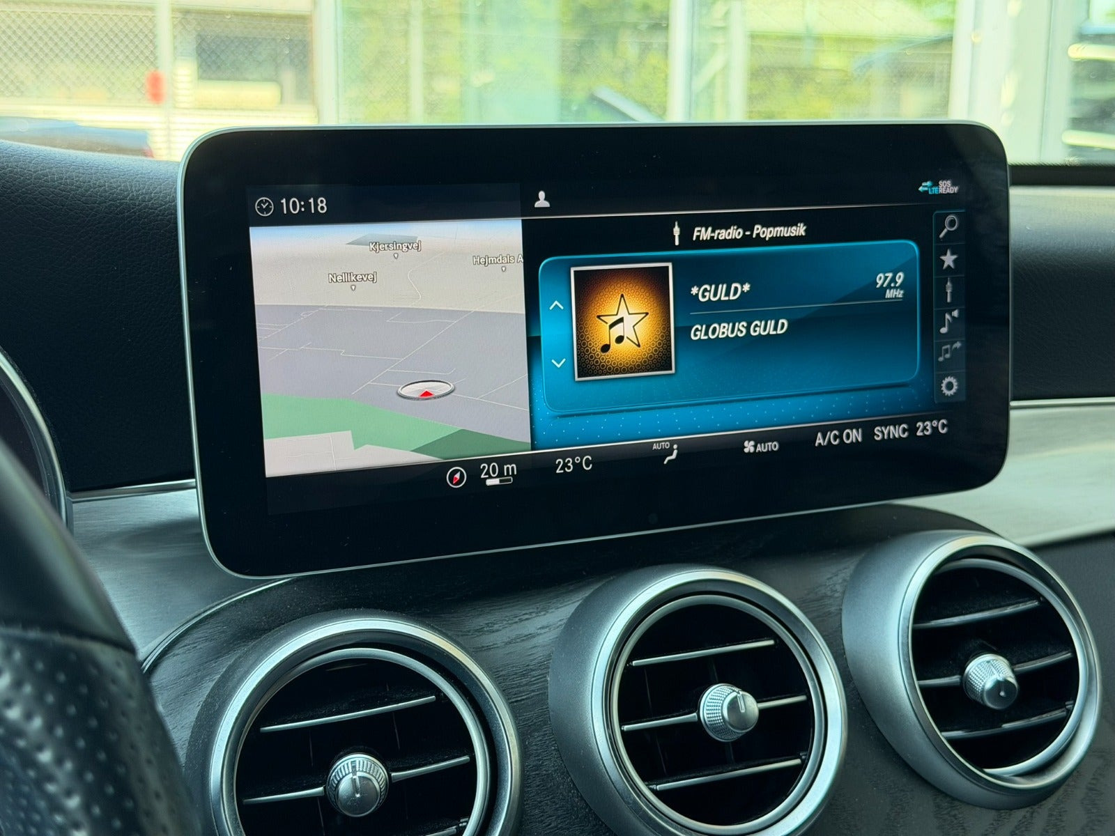 Sort Mercedes C220 d fra 2019