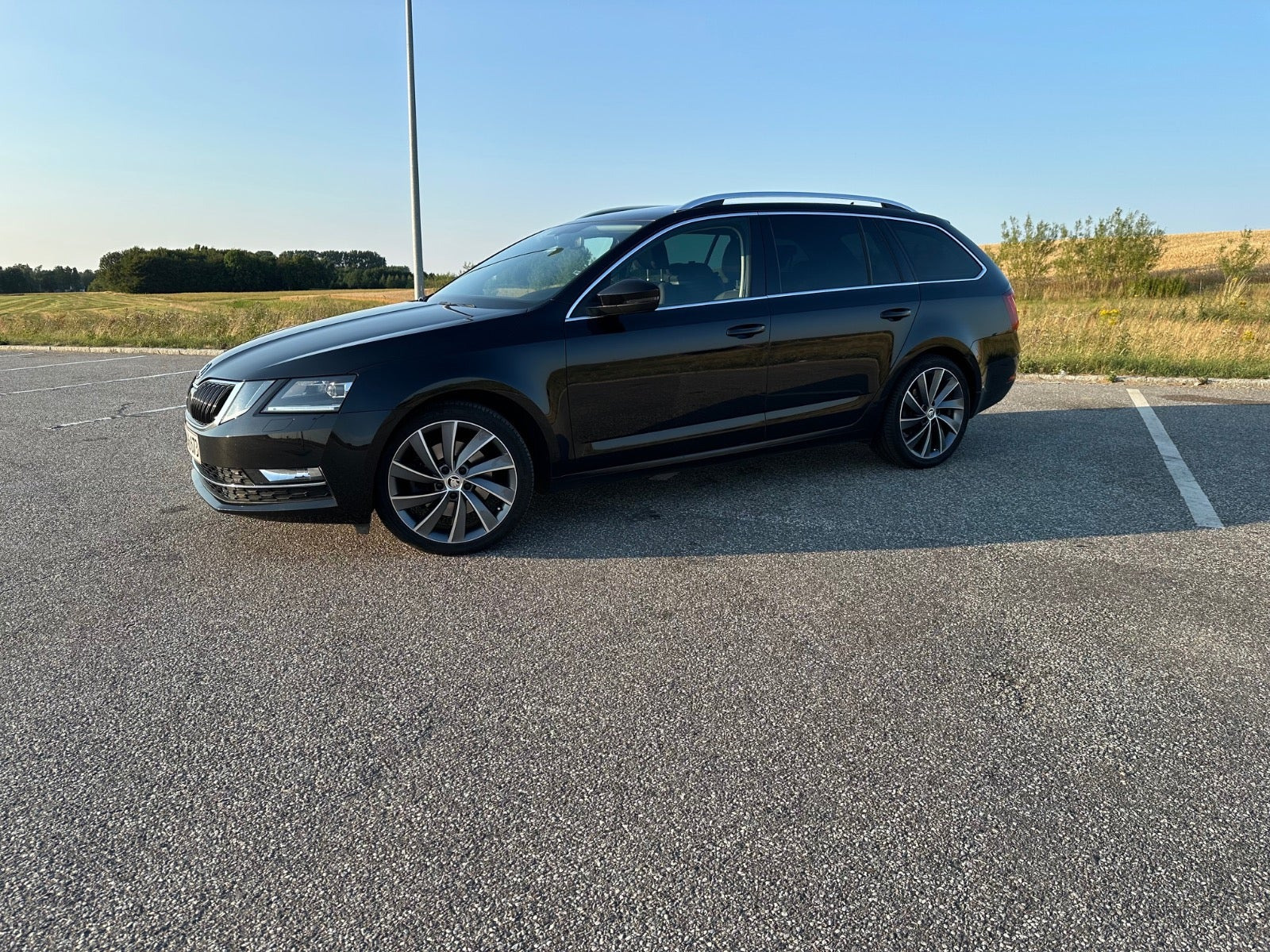 Sort Skoda Octavia fra 2019