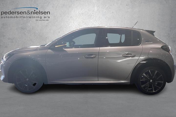 Sølv Peugeot e-208 fra 2023