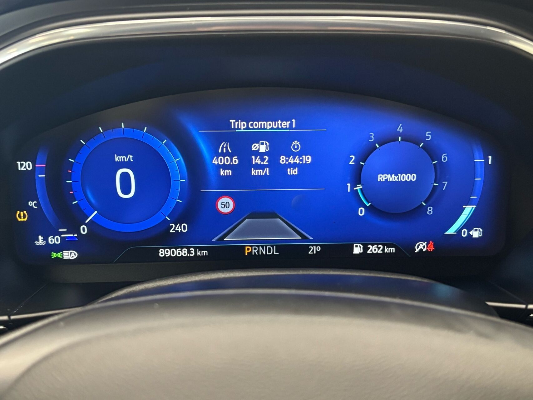 Grå Ford Focus fra 2021