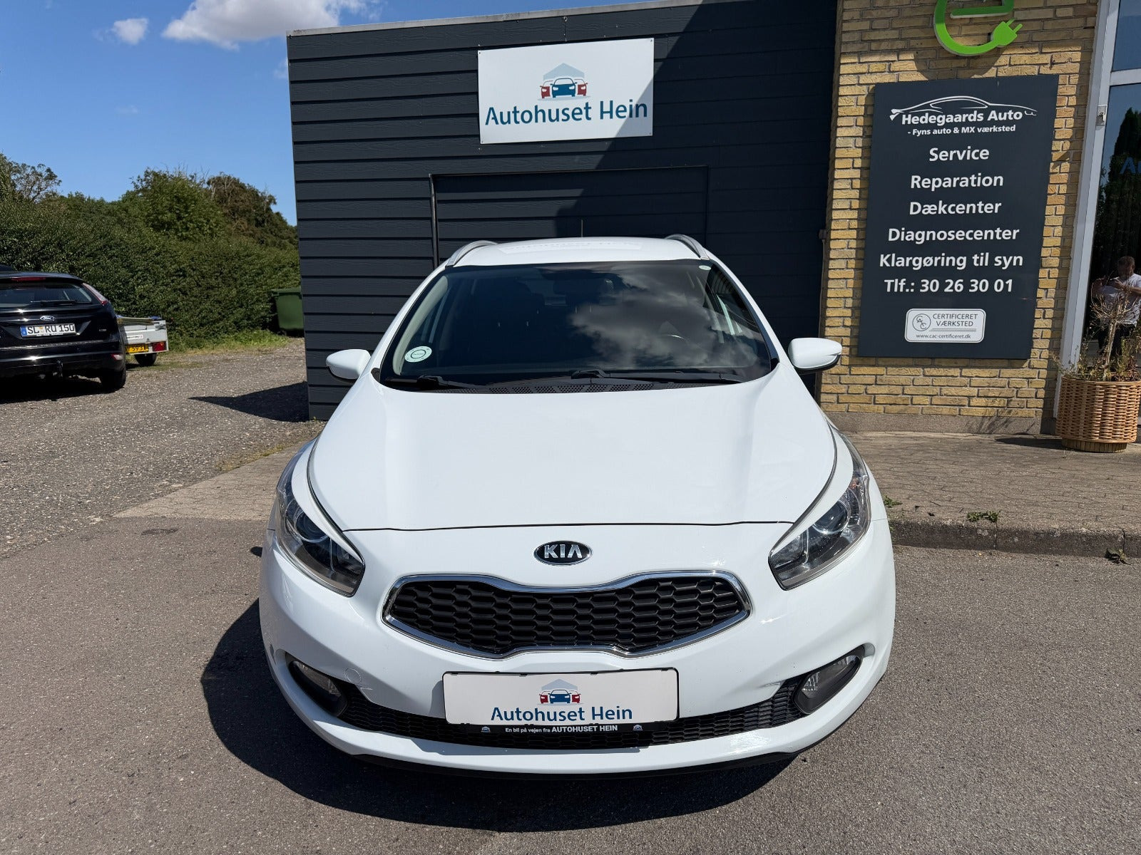 Hvid Kia Ceed fra 2015