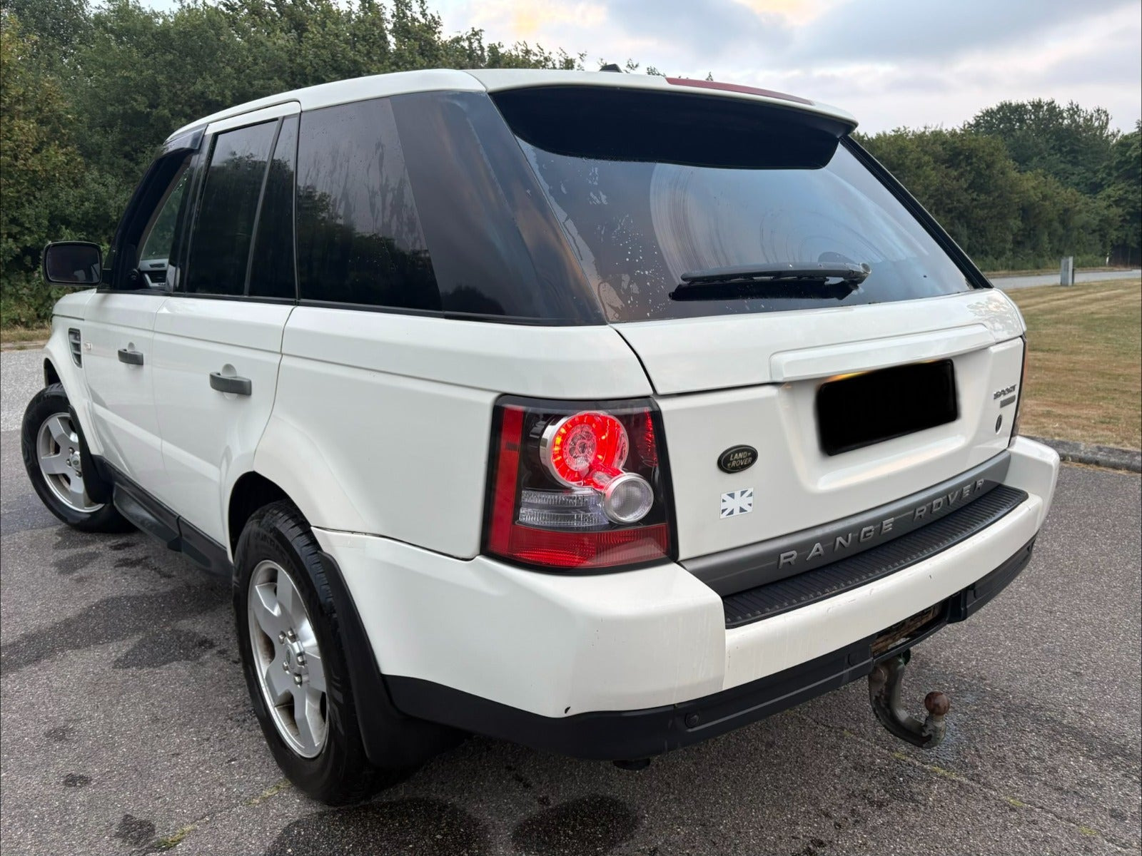 Hvid Land Rover Range Rover sport fra 2008