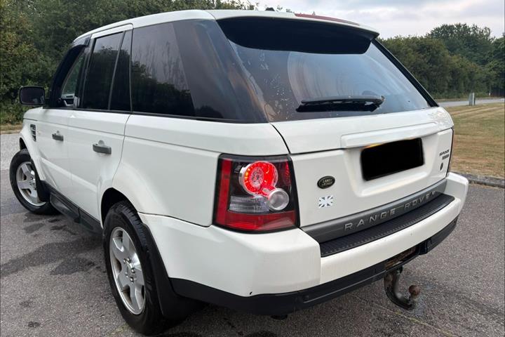 Hvid Land Rover Range Rover sport fra 2008