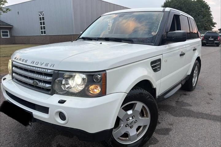 Hvid Land Rover Range Rover sport fra 2008
