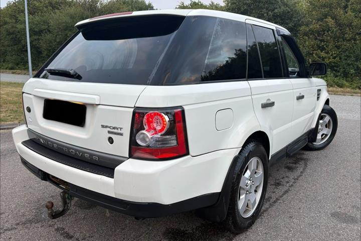 Hvid Land Rover Range Rover sport fra 2008