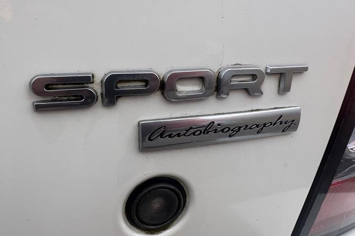 Hvid Land Rover Range Rover sport fra 2008