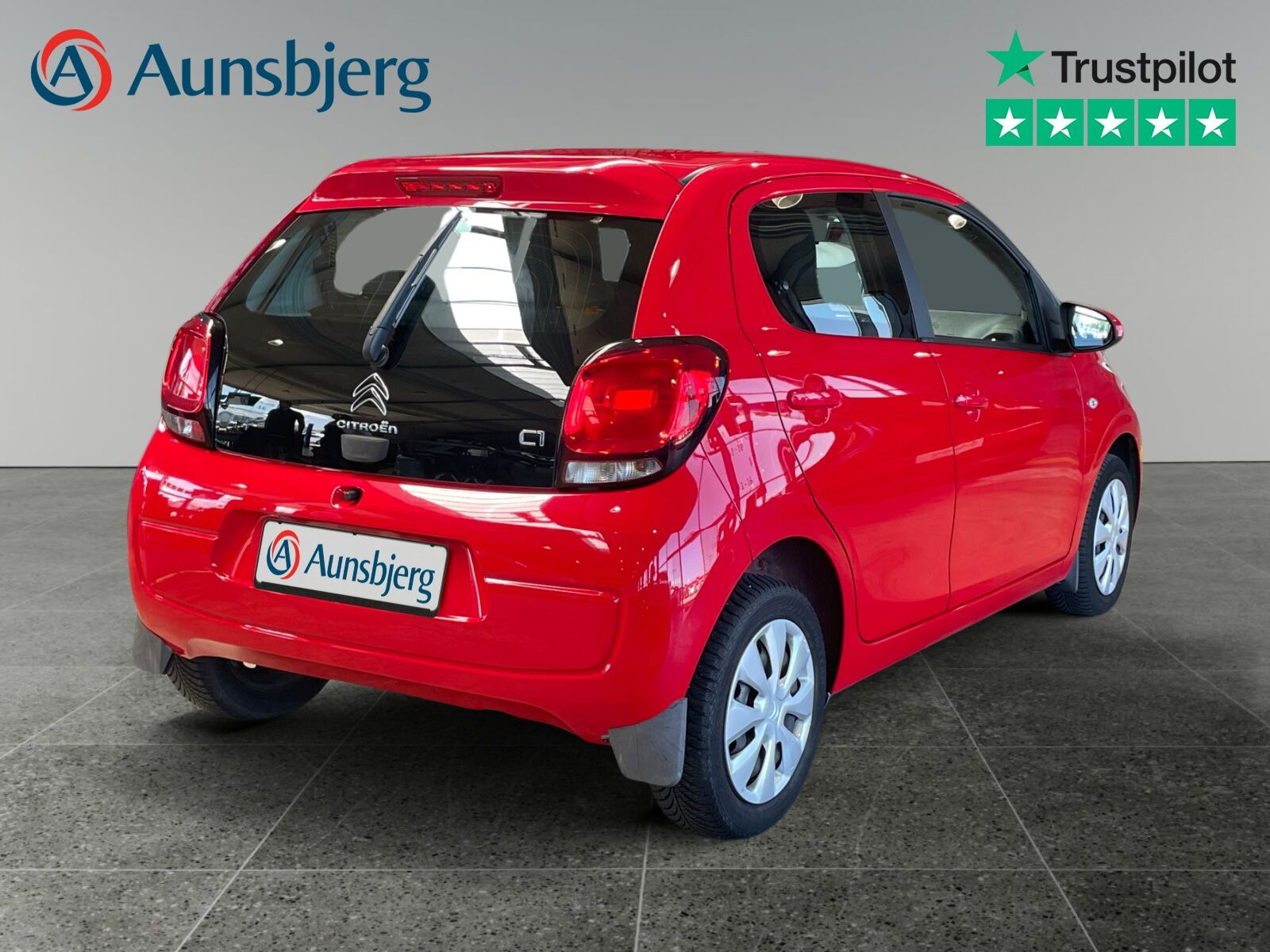 Rød Citroën C1 fra 2019
