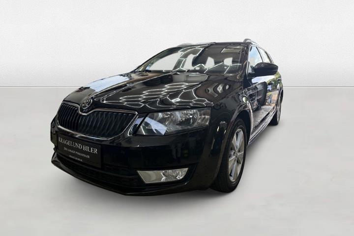Grøn Skoda Octavia fra 2014
