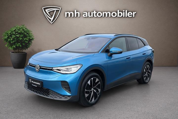 Blå VW ID.4 fra 2026 set udefra