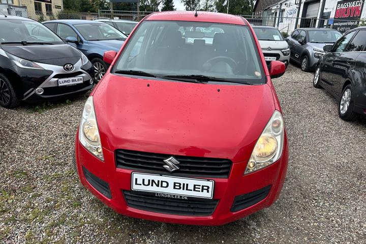 Rød Suzuki Splash fra 2010