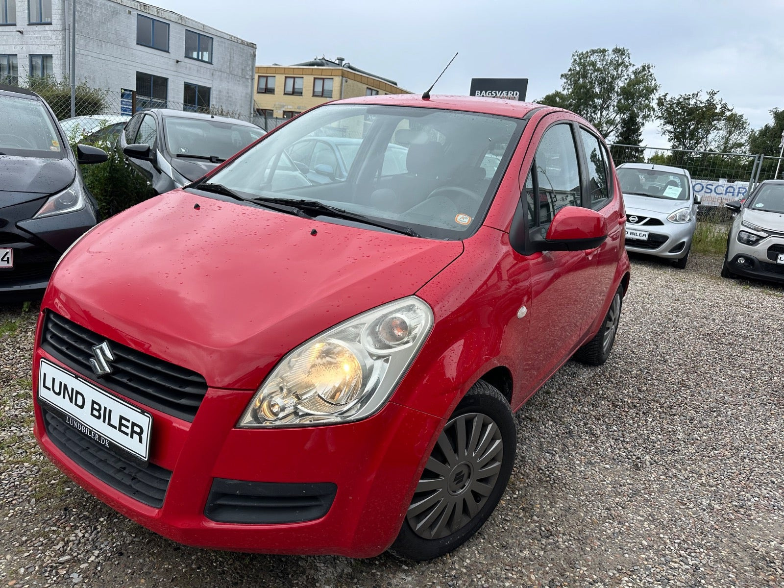 Rød Suzuki Splash fra 2010