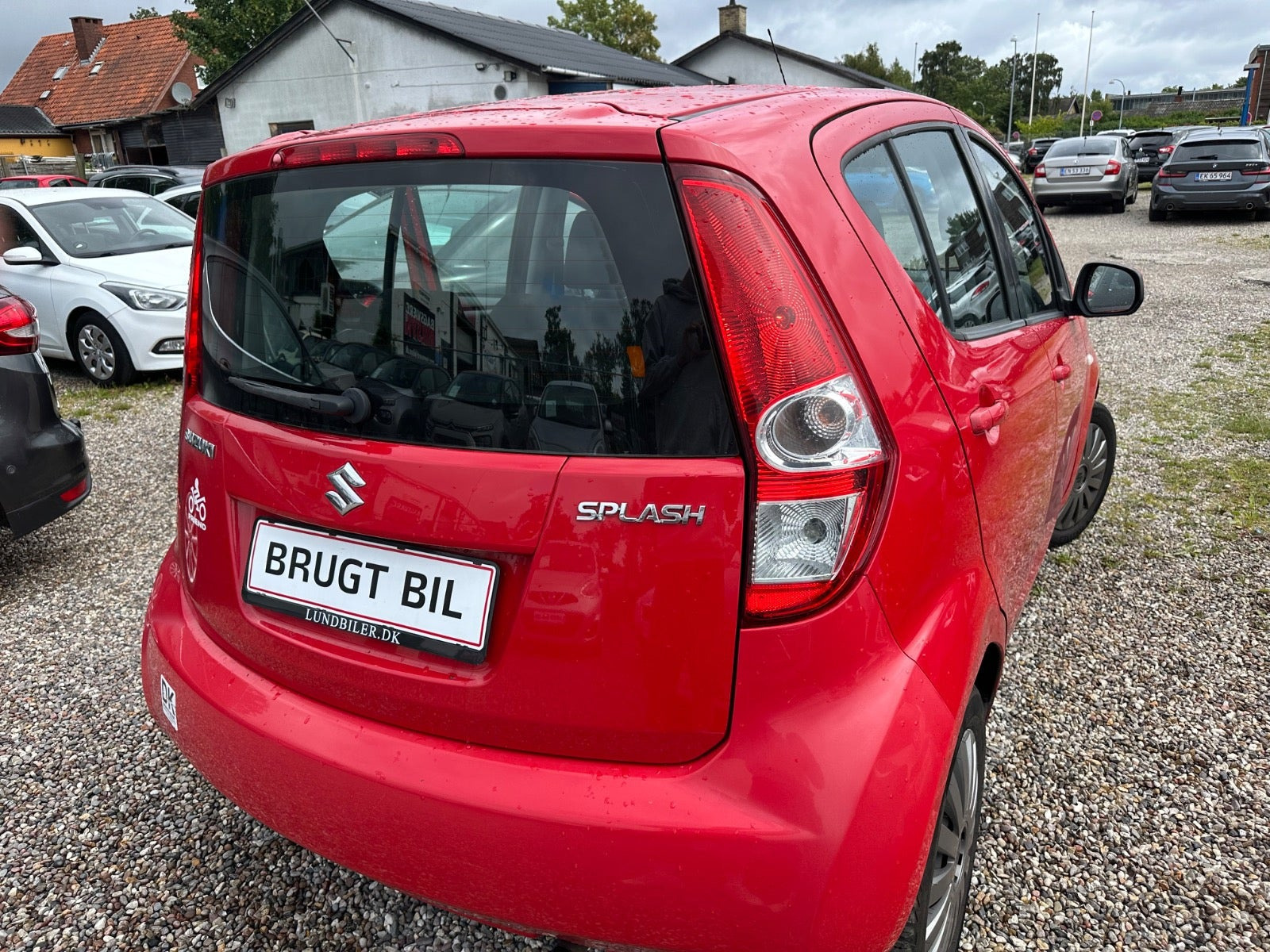 Rød Suzuki Splash fra 2010