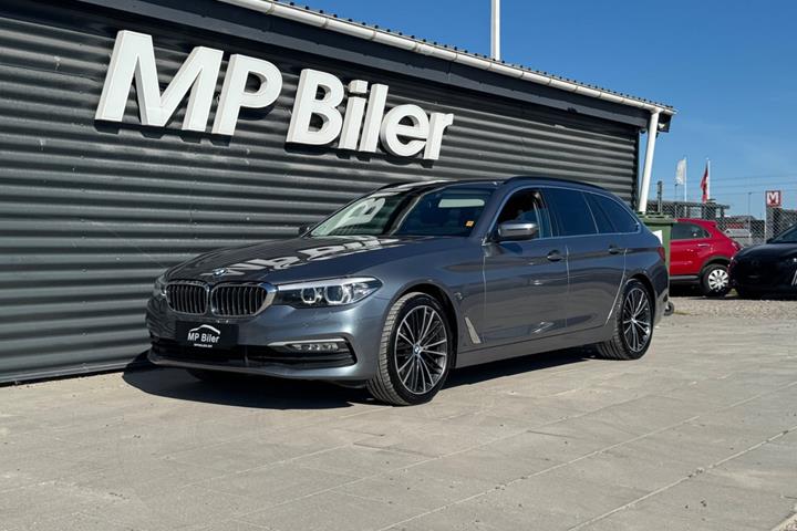 Blå BMW 520d fra 2018
