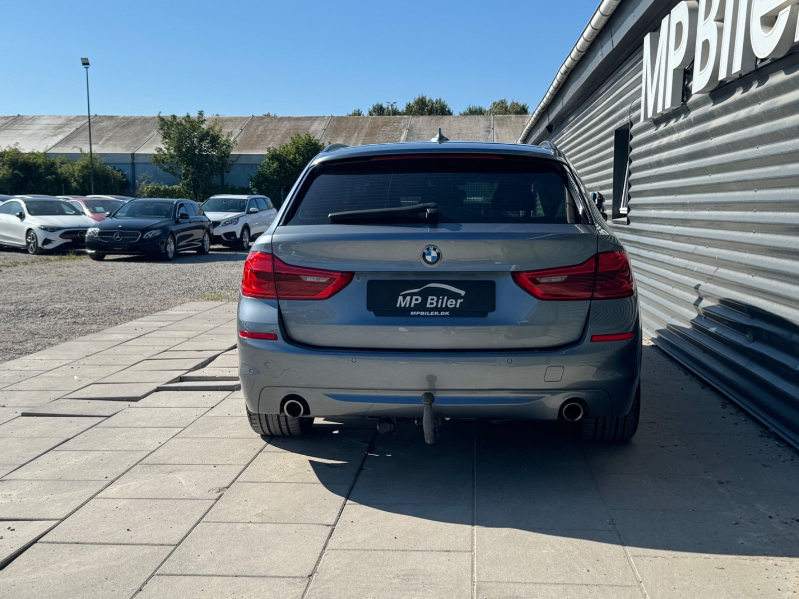 Blå BMW 520d fra 2018
