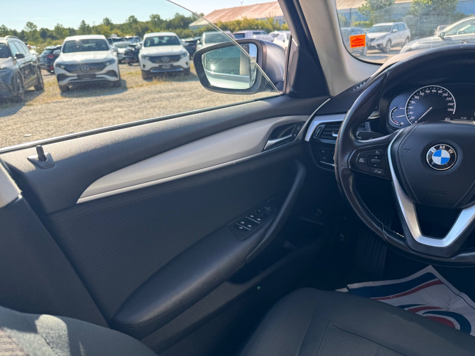 Blå BMW 520d fra 2018