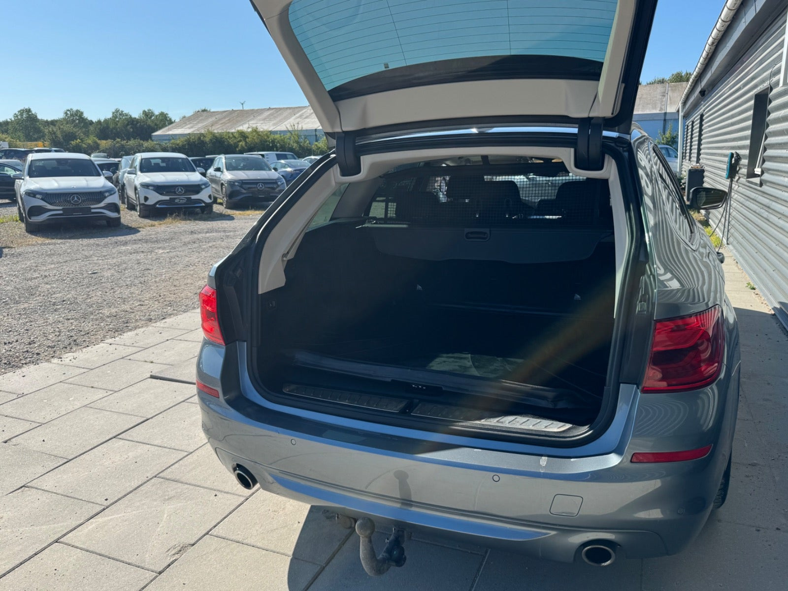 Blå BMW 520d fra 2018