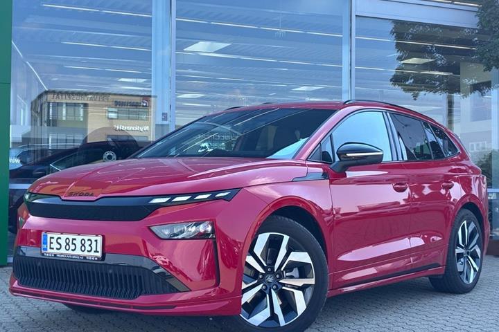 Rød Skoda Enyaq fra 2026