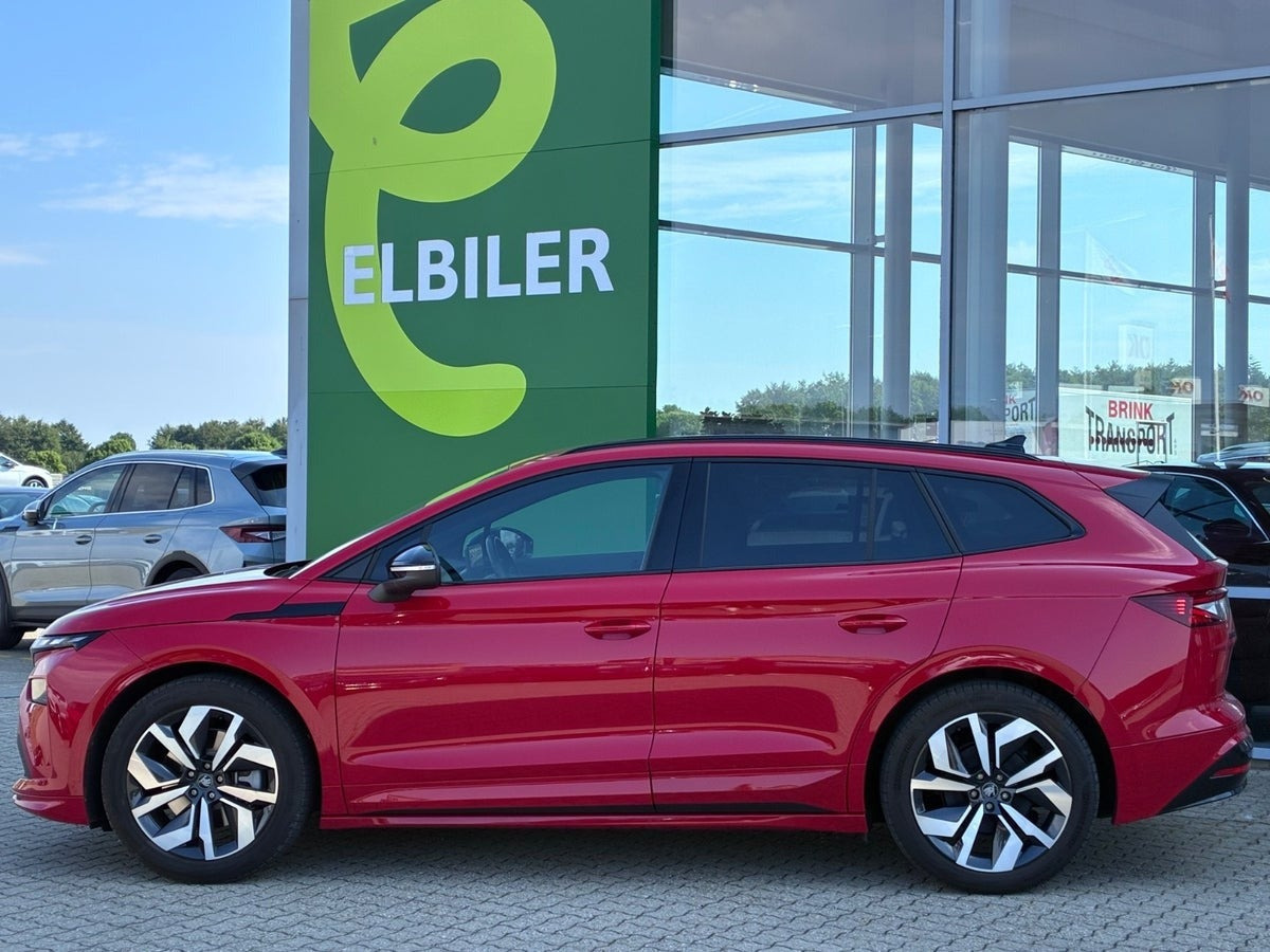 Rød Skoda Enyaq fra 2026