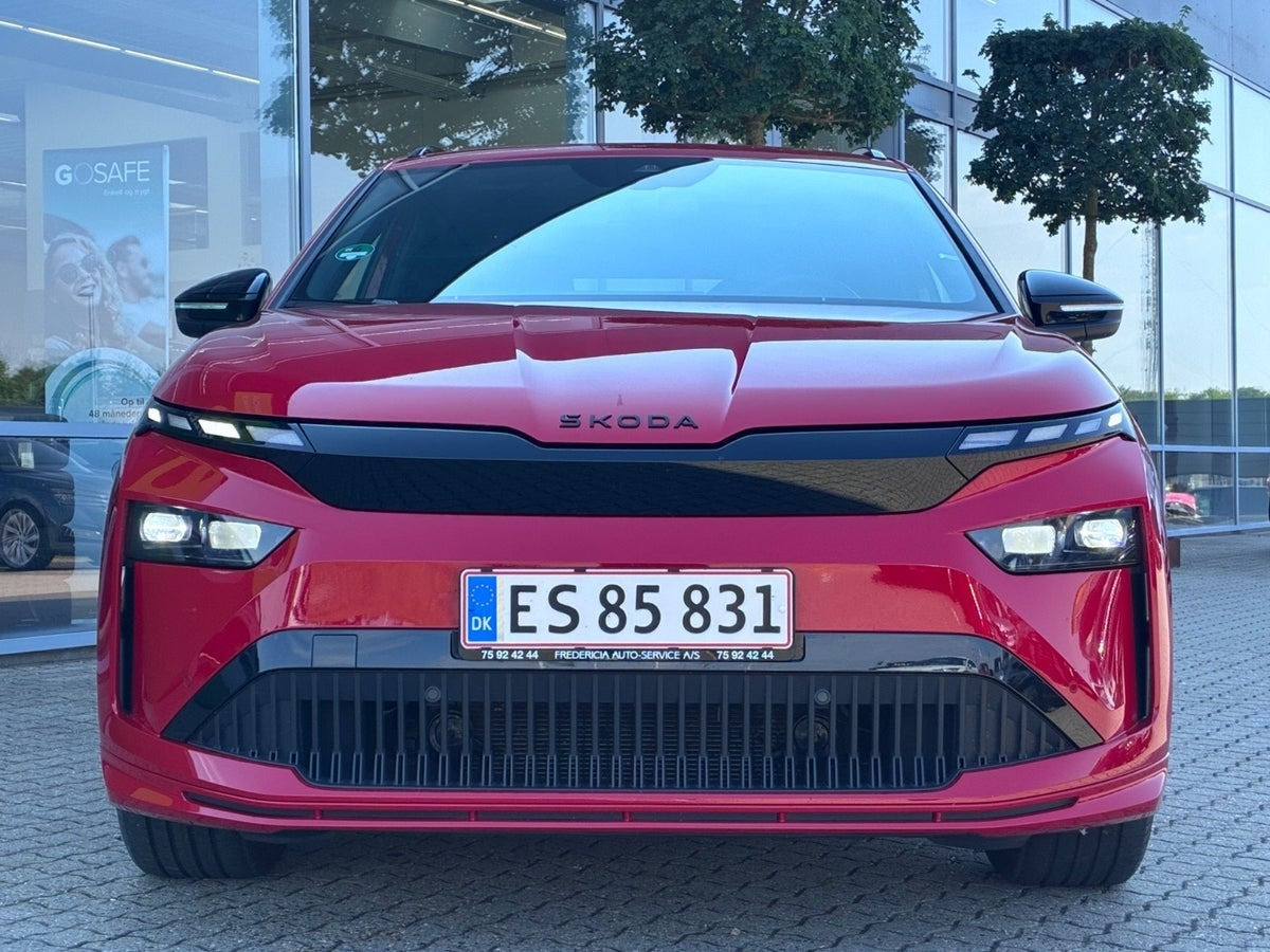 Rød Skoda Enyaq fra 2026
