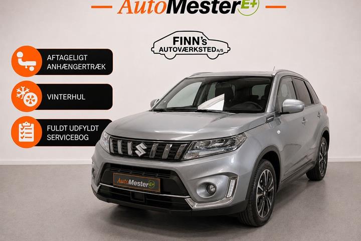 Grå Suzuki Vitara fra 2023 set udefra