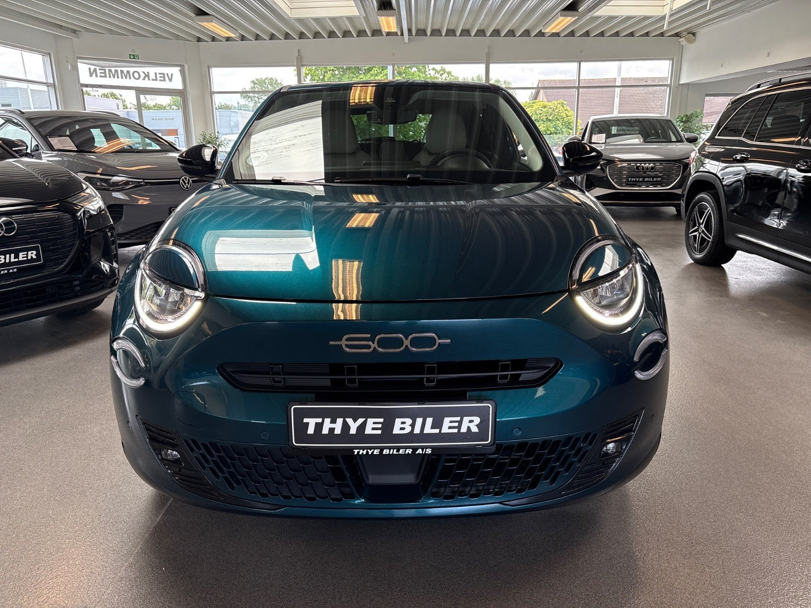 Grøn Fiat 600e fra 2024