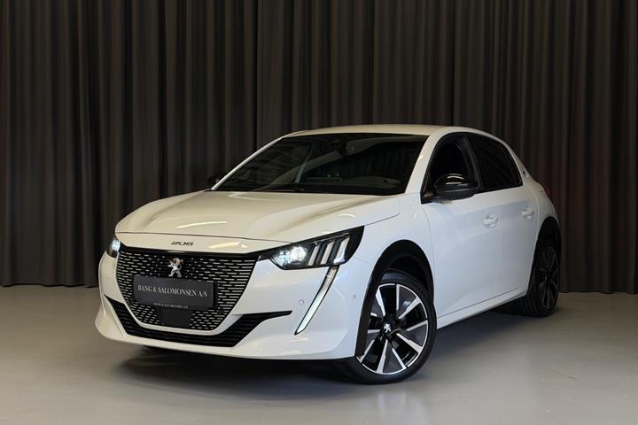 Hvid Peugeot e-208 fra 2022