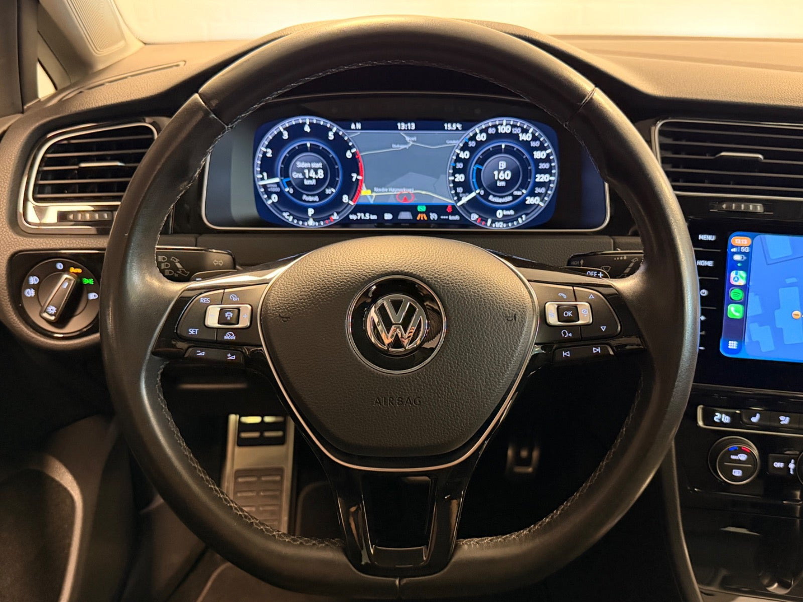Sort VW Golf VII fra 2018