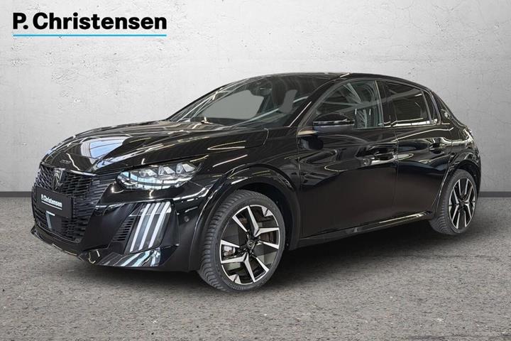 Sort Peugeot e-208 fra 2024