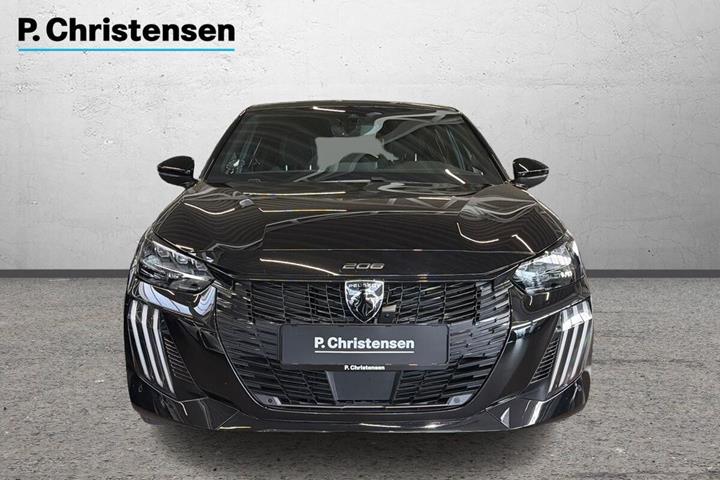 Sort Peugeot e-208 fra 2024