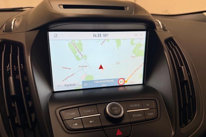 Sort Ford Kuga fra 2016