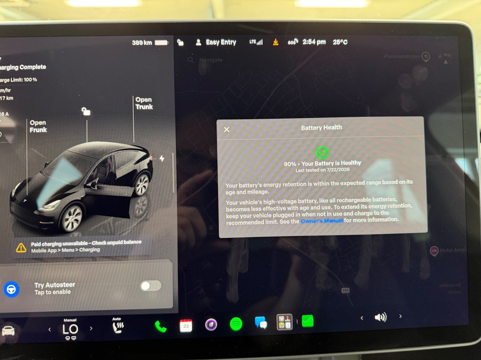 Sort Tesla Model Y fra 2023