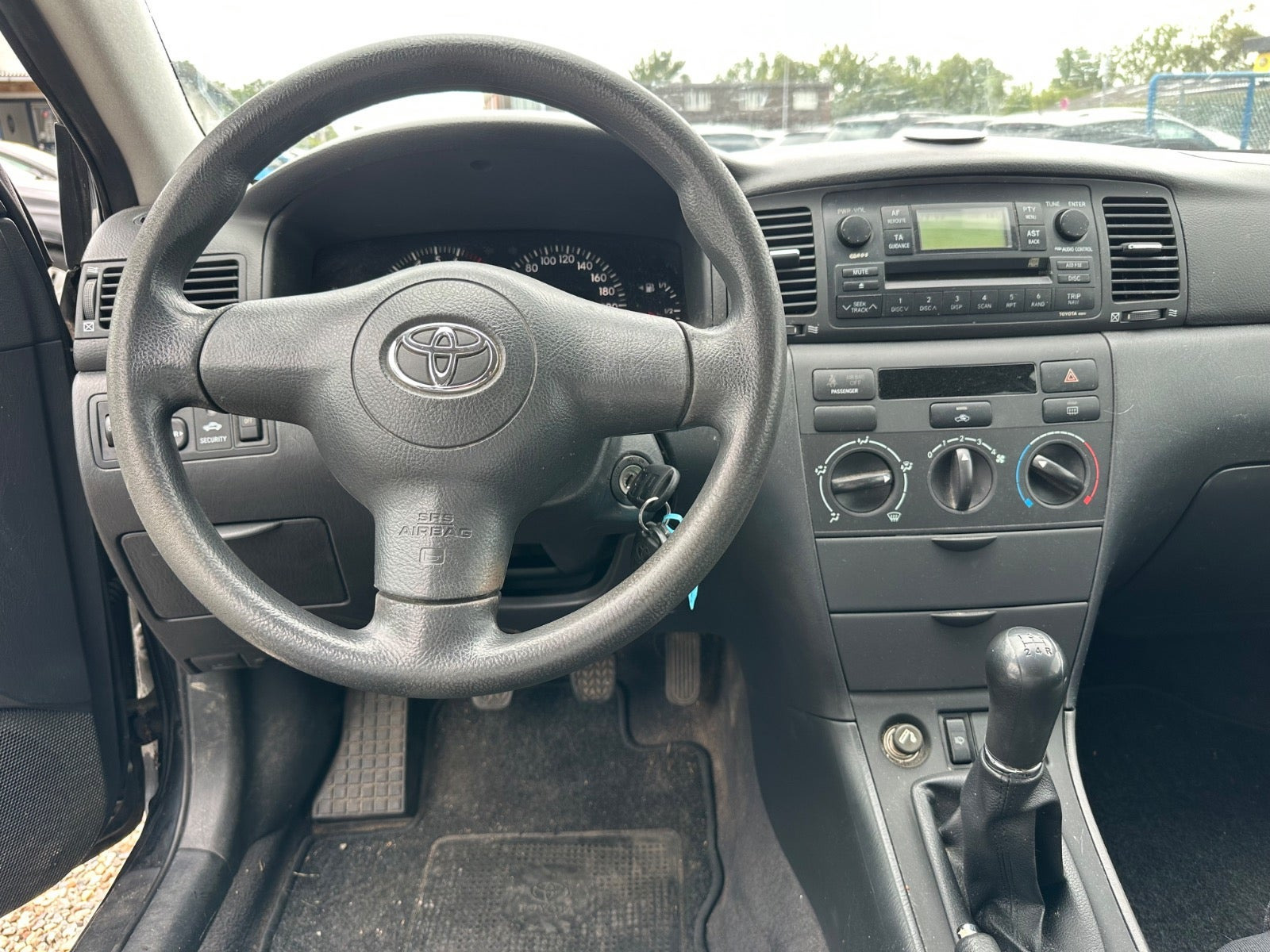 Sort Toyota Corolla fra 2006