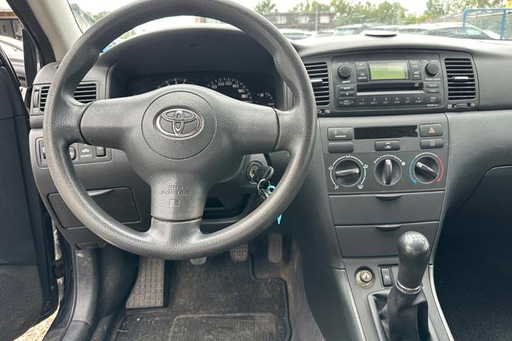 Sort Toyota Corolla fra 2006