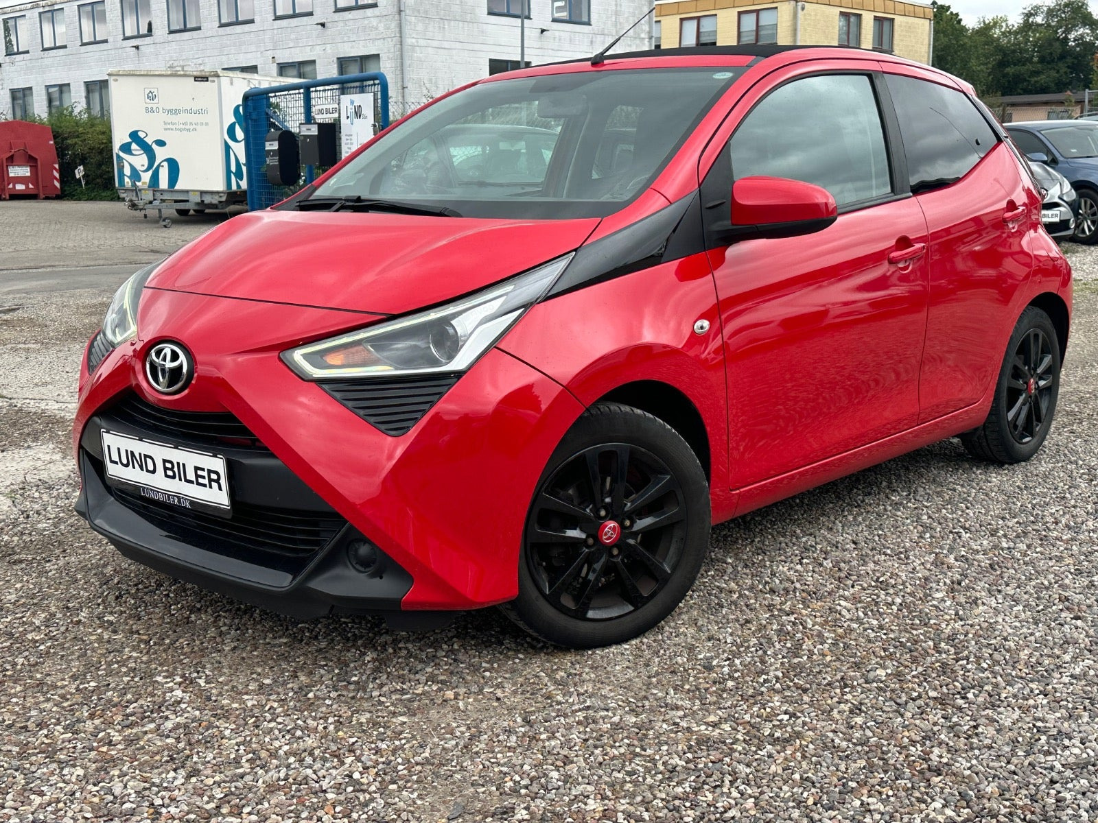 Rød Toyota Aygo fra 2019