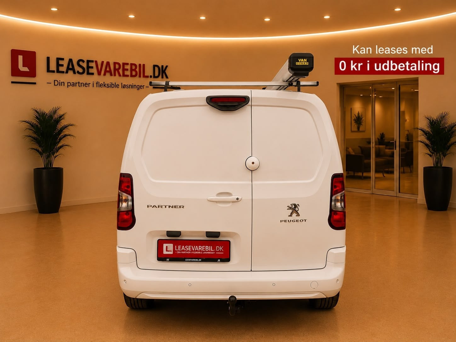 Hvid Peugeot Partner fra 2023