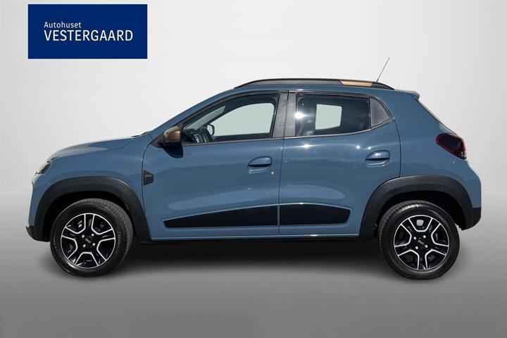 Blå Dacia Spring fra 2023