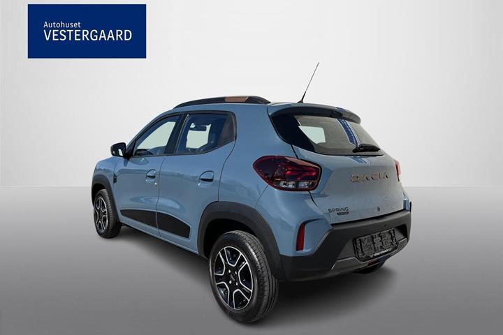 Blå Dacia Spring fra 2023
