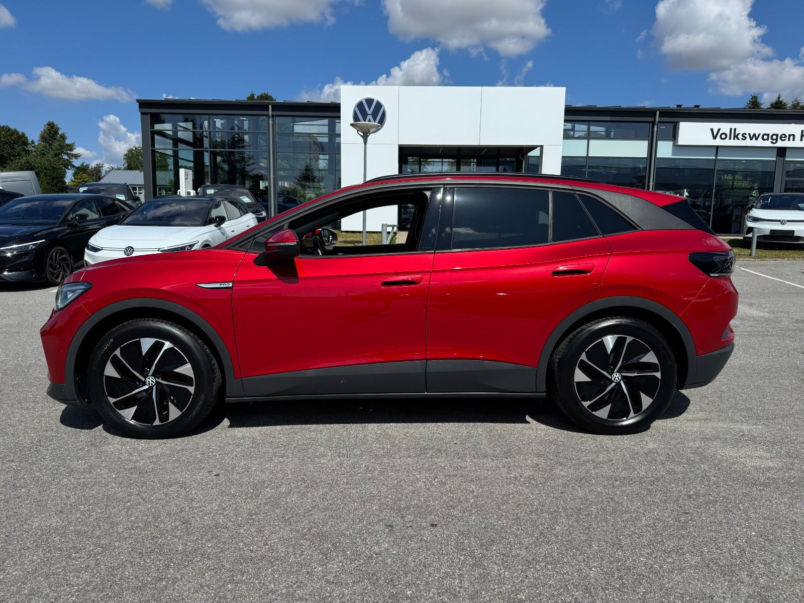Rød VW ID.4 fra 2022
