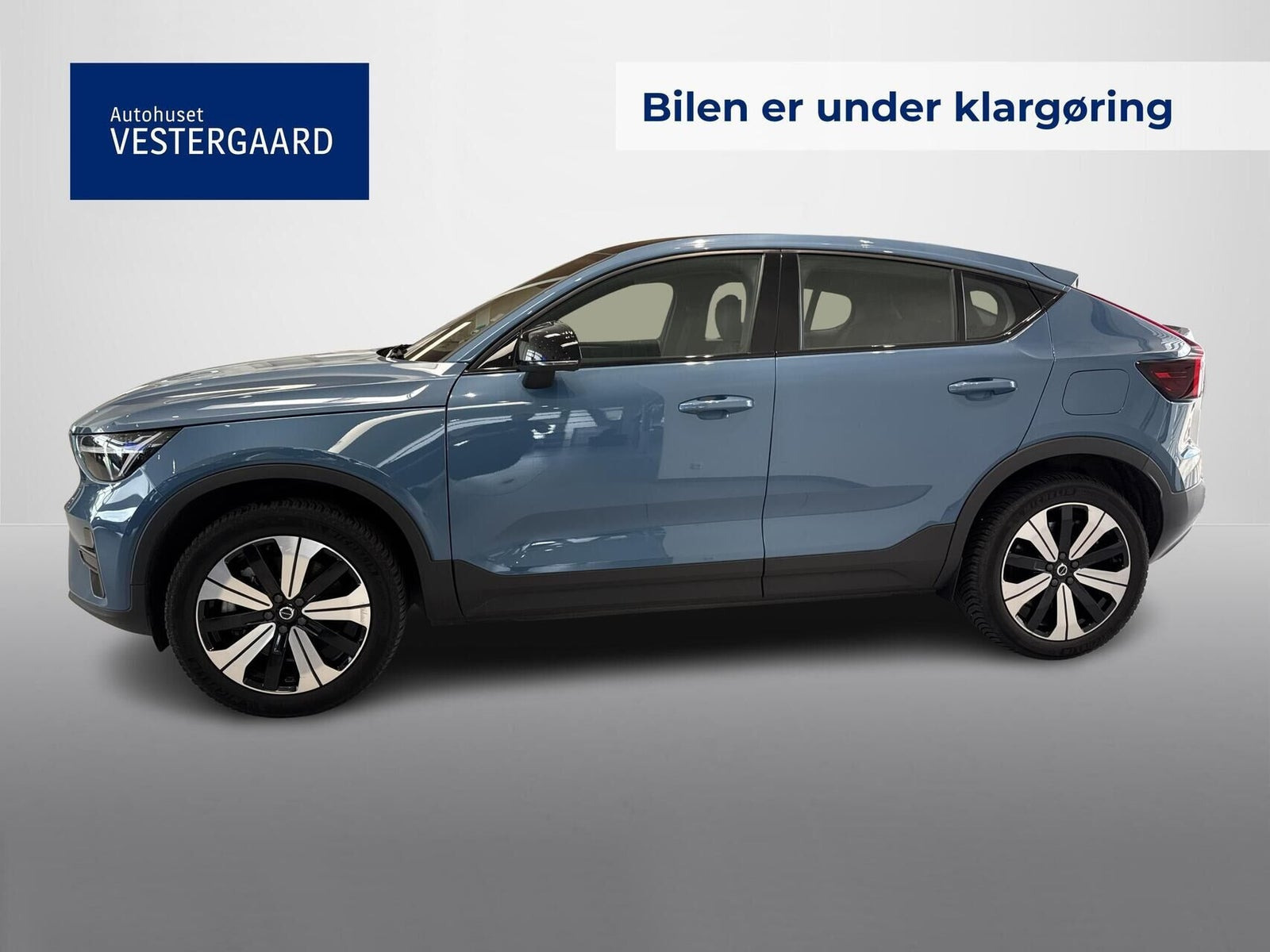 Blå Volvo C40 fra 2023