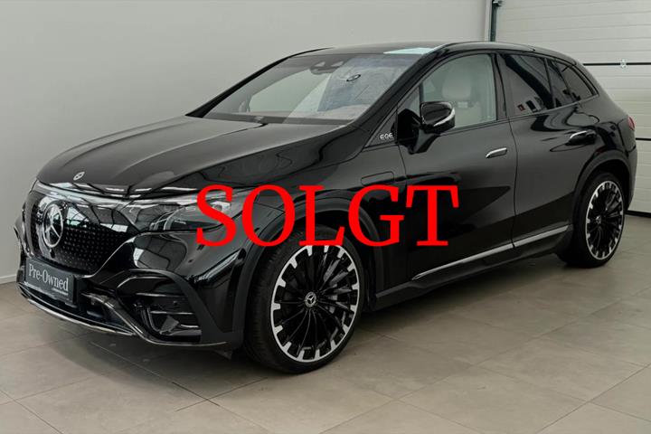 Sort Mercedes EQE350 SUV fra 2024