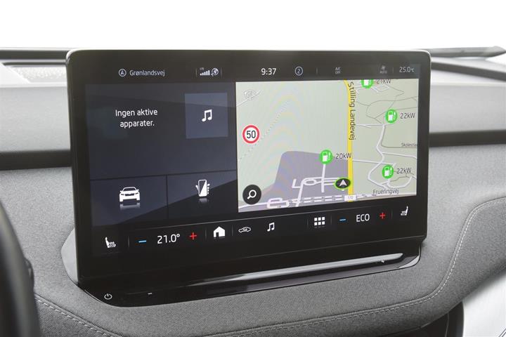 Grå Skoda Enyaq fra 2023
