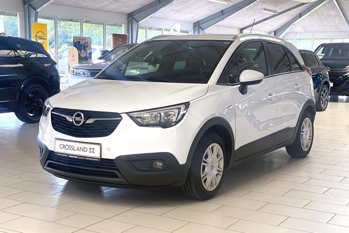 Hvid Opel Crossland X fra 2019