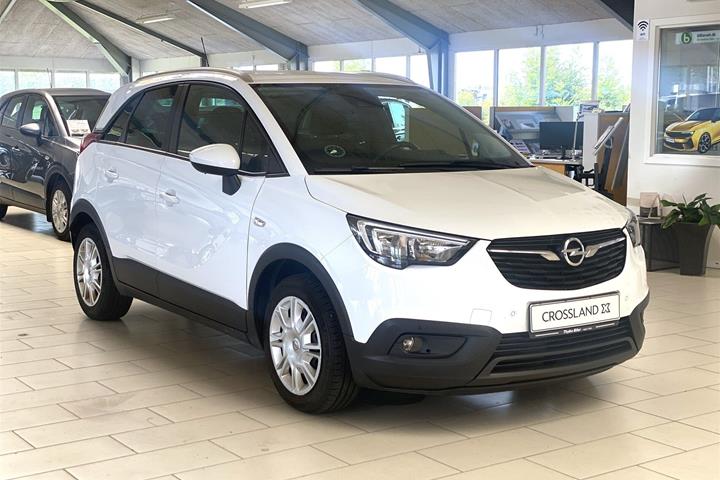Hvid Opel Crossland X fra 2019