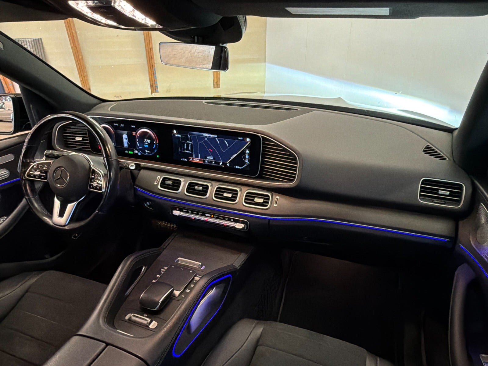 Sort Mercedes GLE350 de fra 2021