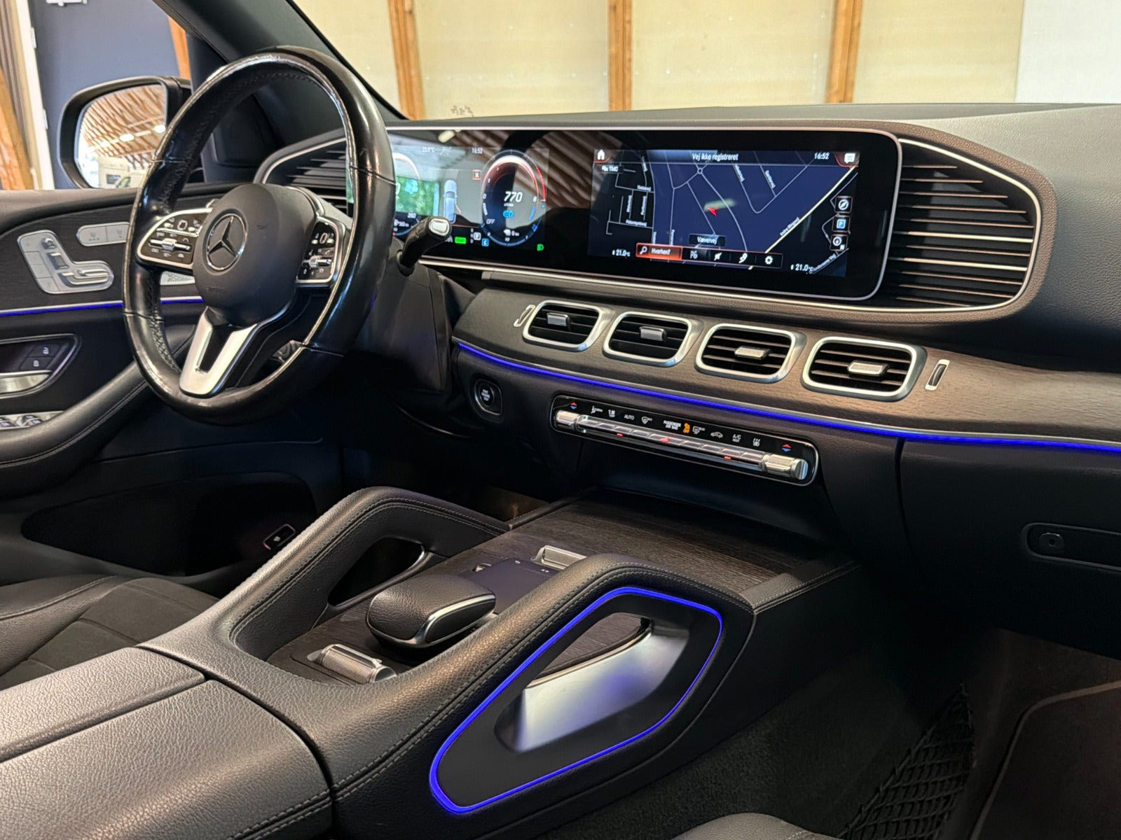 Sort Mercedes GLE350 de fra 2021